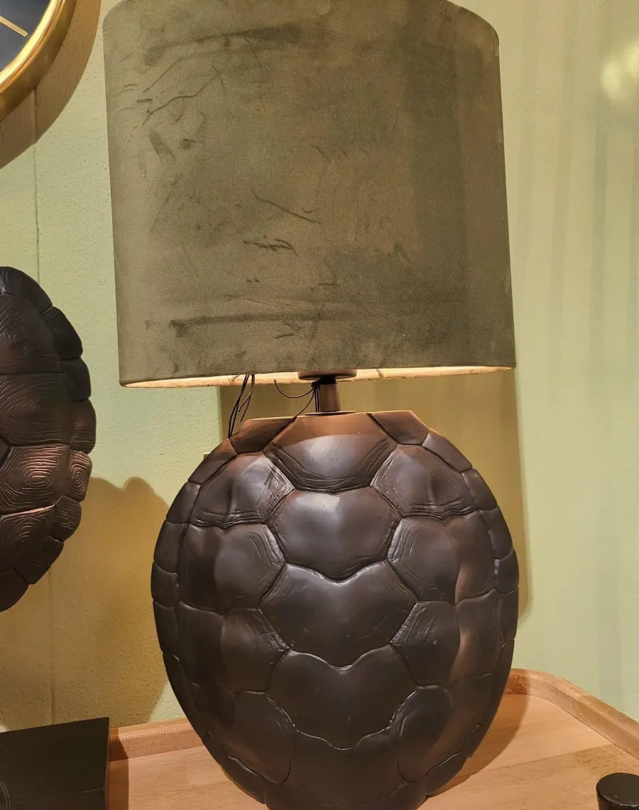 Light en Living Lampvoet TURTLE mat zwart 54,5 cm hoog Online