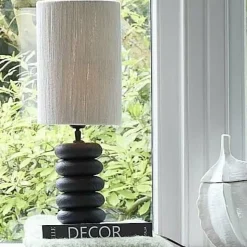 Light en Living Lampvoet Ø12x21 cm BUDONGO hout zwart Online