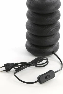 Light en Living Lampvoet Ø12x21 cm BUDONGO hout zwart Online