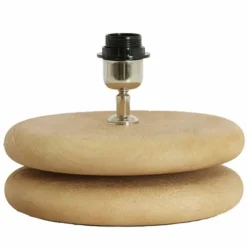 Light en Living Lampvoet Ø25x9 cm EBOLI hout mat naturel New