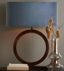 Light en Living Lampvoet 41x13x55 cm TINAR hout mat zwart Outlet