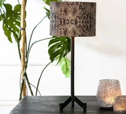 Light en Living Lampvoet 15,5x15,5x40 cm DENNIS mat zwart Hot