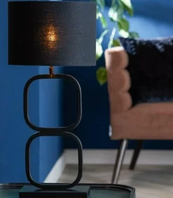Light en Living Lampvoet 23x11,5x46 cm LUTIKA mat zwart New
