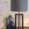 Light en Living Lampvoet 15x15x35 cm MACE mat zwart Online