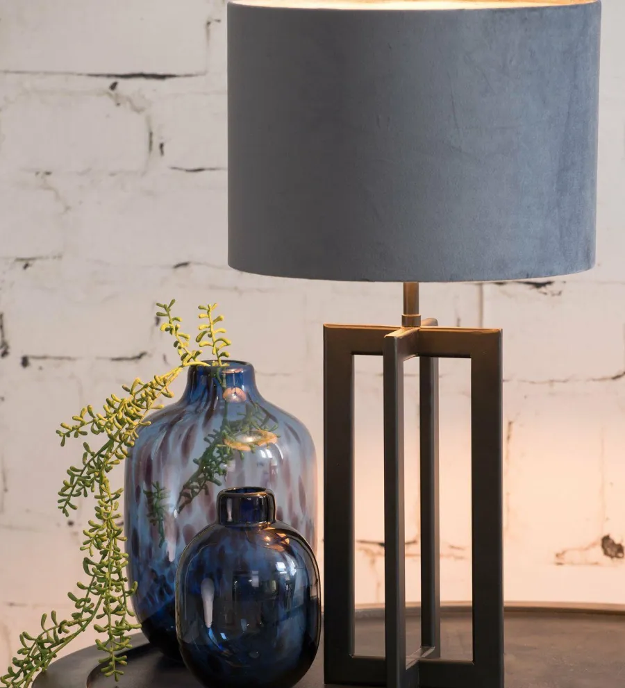 Light en Living Lampvoet 15x15x35 cm MACE mat zwart Online