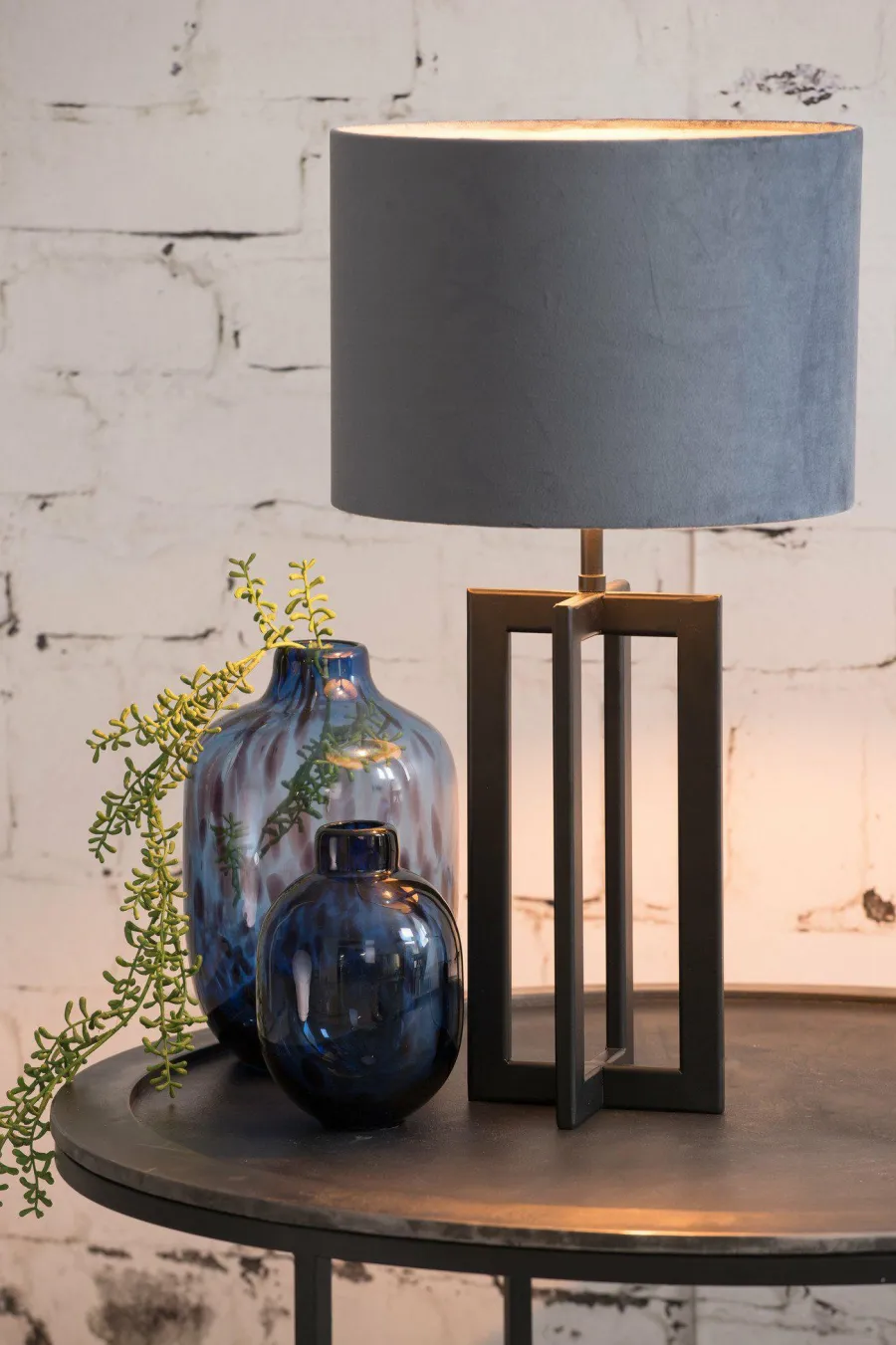 Light en Living Lampvoet 15x15x35 cm MACE mat zwart Online