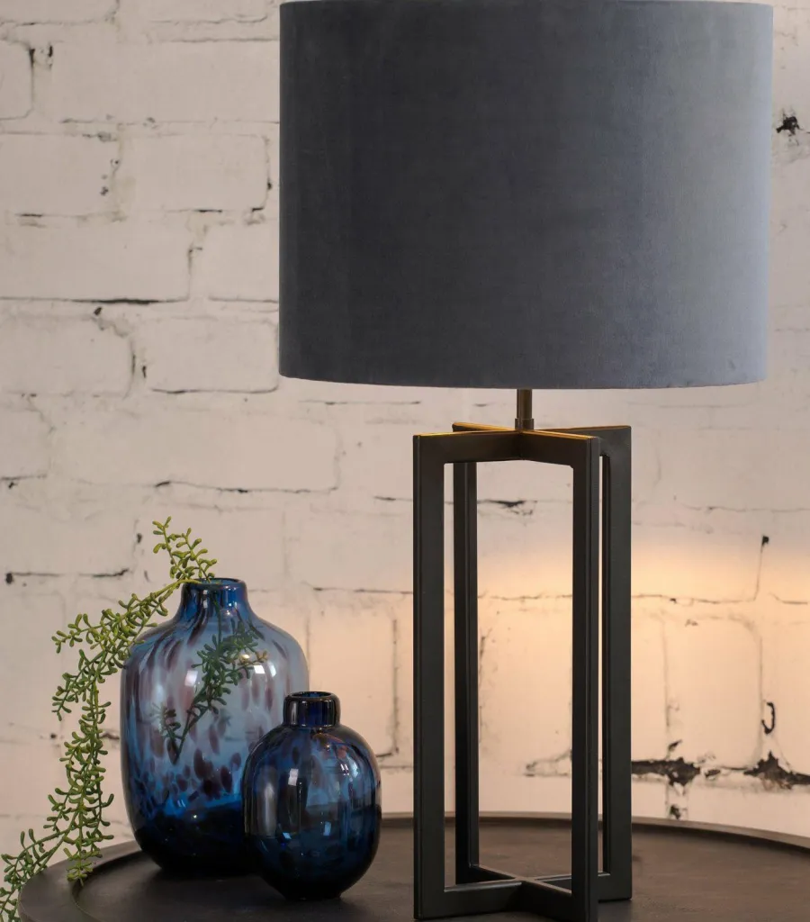 Light en Living Lampvoet 21x21x46 cm MACE mat zwart Hot