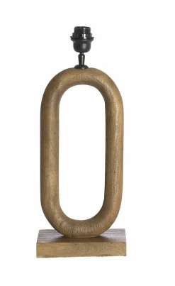 Light en Living Lampvoet 20x12x44 cm PACECO hout grijs-donker bruin Best