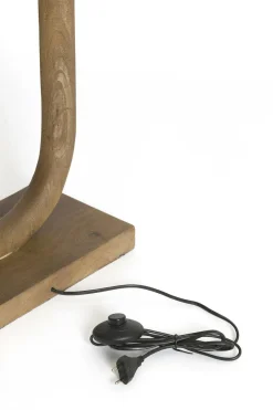 Light en Living Lampvoet 20x12x44 cm PACECO hout grijs-donker bruin Best