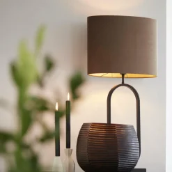 Light en Living Lampvoet 21x13x55 cm JAMIRI mat zwart Clearance