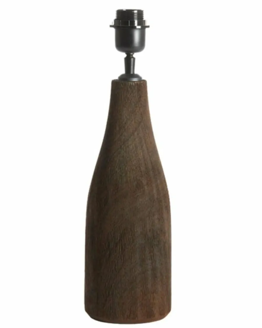 Light en Living Lampvoet Ø13x32 cm TRAPINO hout mat donker bruin Discount