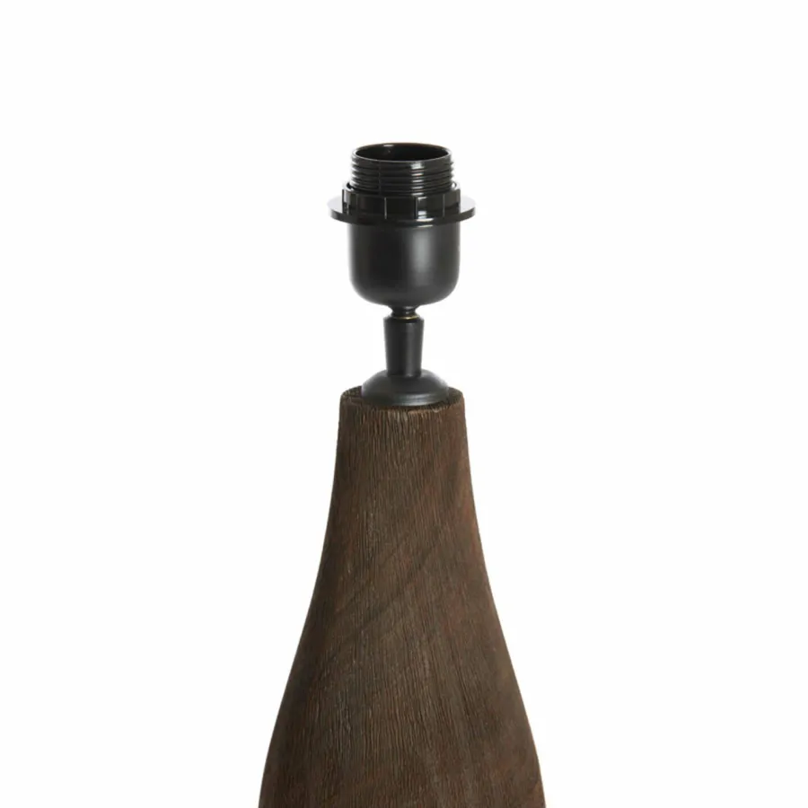 Light en Living Lampvoet Ø13x32 cm TRAPINO hout mat donker bruin Discount