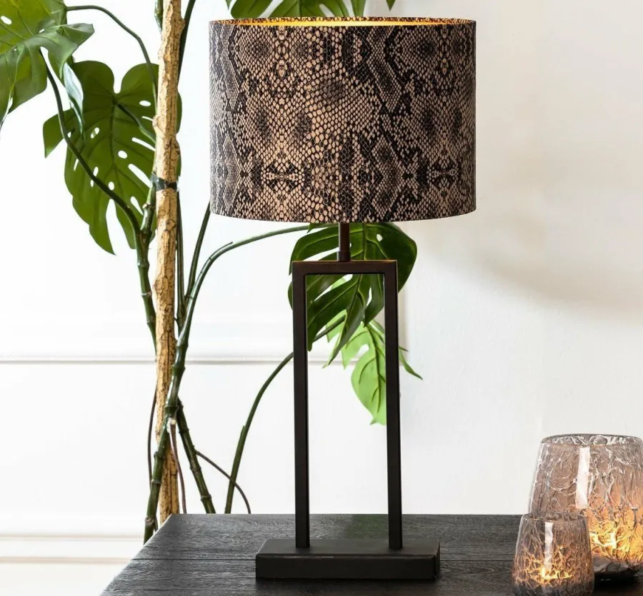 Light en Living Lampvoet 20x10x41 cm SHIVA mat zwart Online