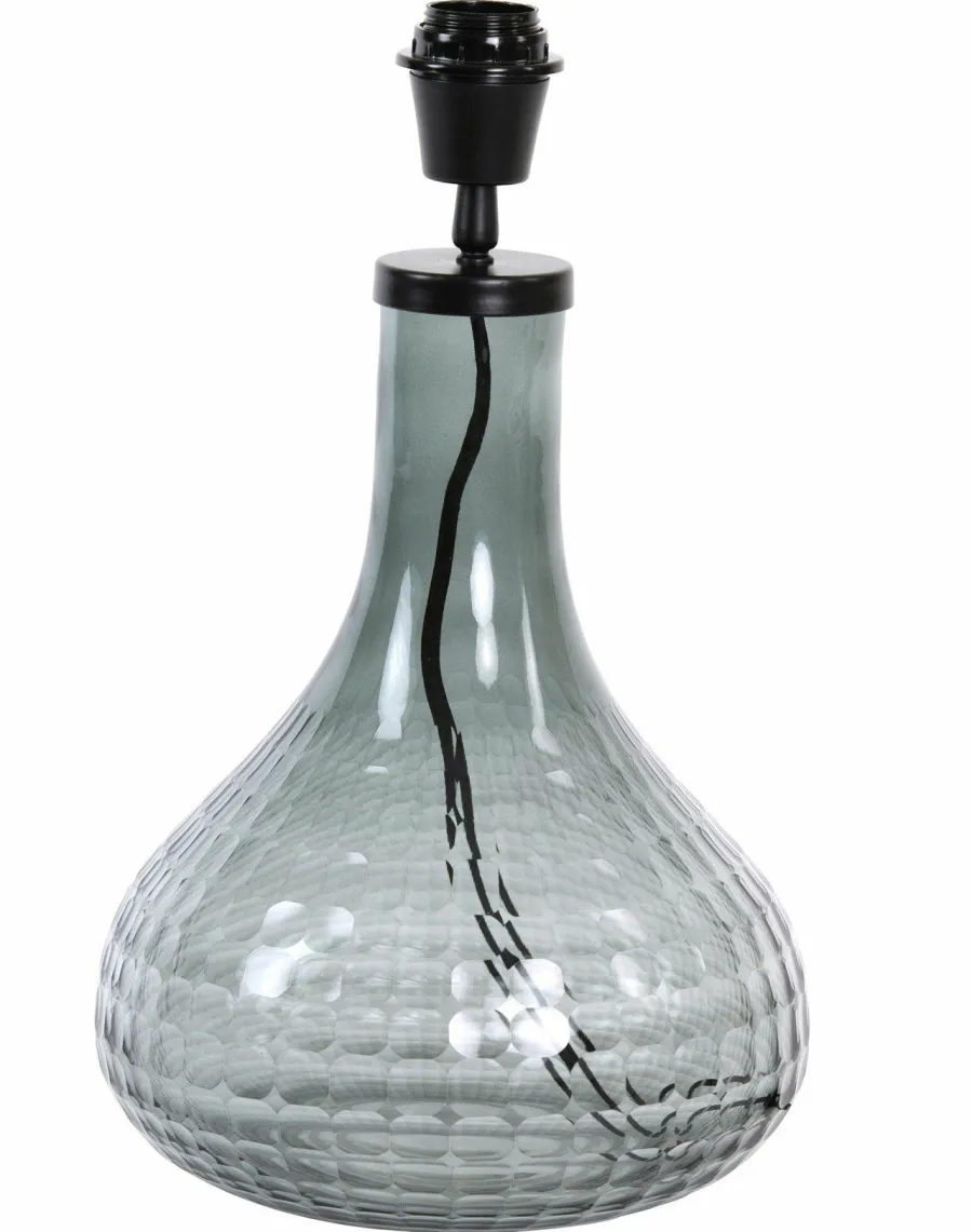 Light en Living Lampvoet Ø25x42 cm MAEKO glas smoke grijs Clearance