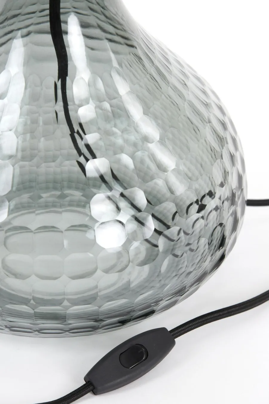 Light en Living Lampvoet Ø25x42 cm MAEKO glas smoke grijs Clearance