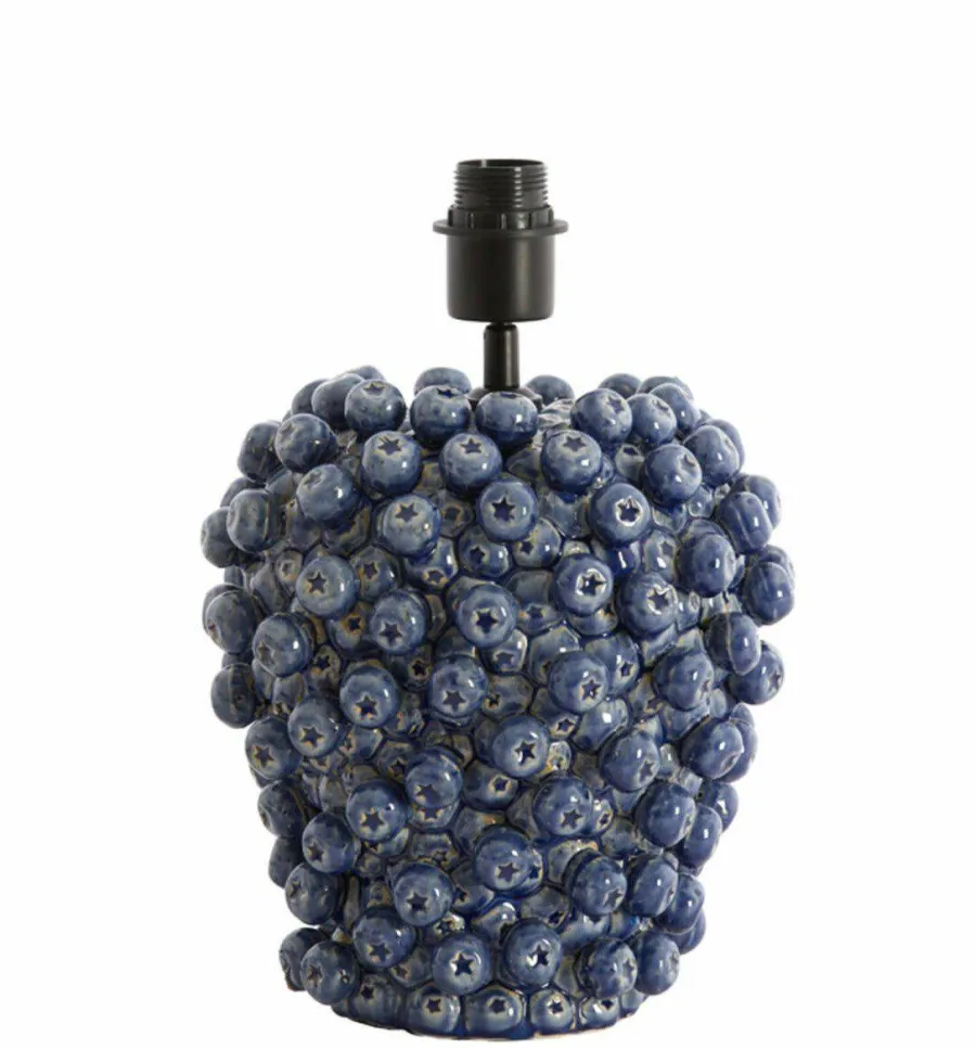 Light en Living Lampvoet Ø25,5x27 cm BERRIES keramiek donker blauw