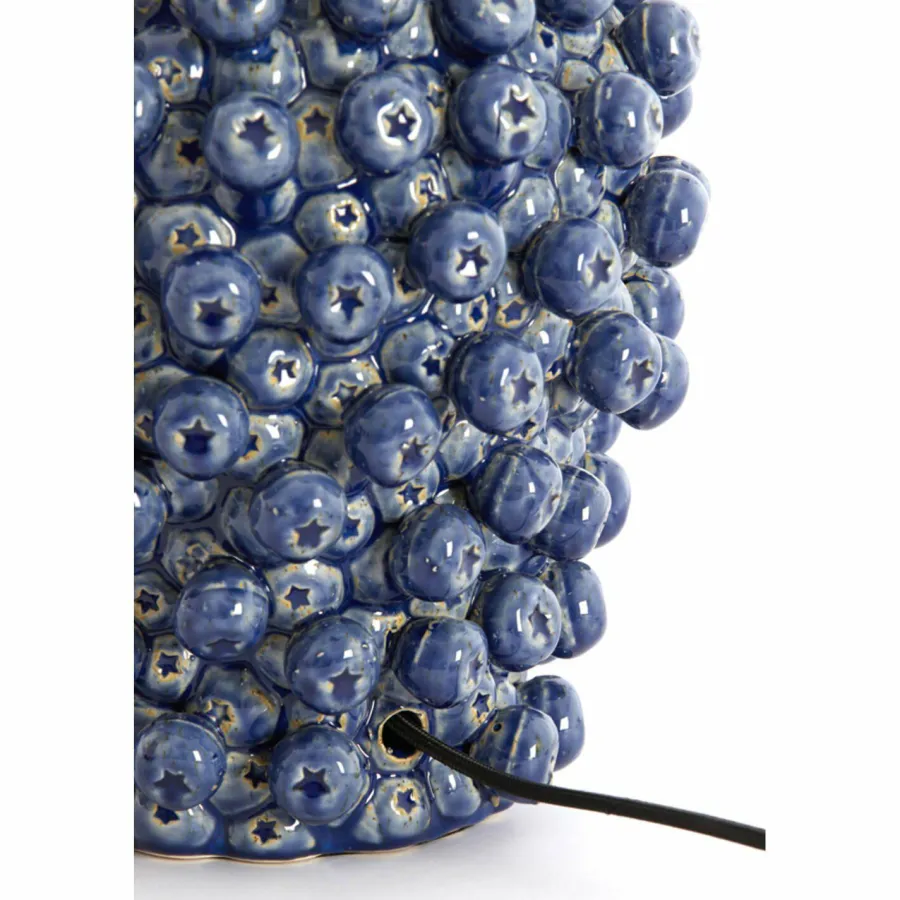 Light en Living Lampvoet Ø25,5x27 cm BERRIES keramiek donker blauw