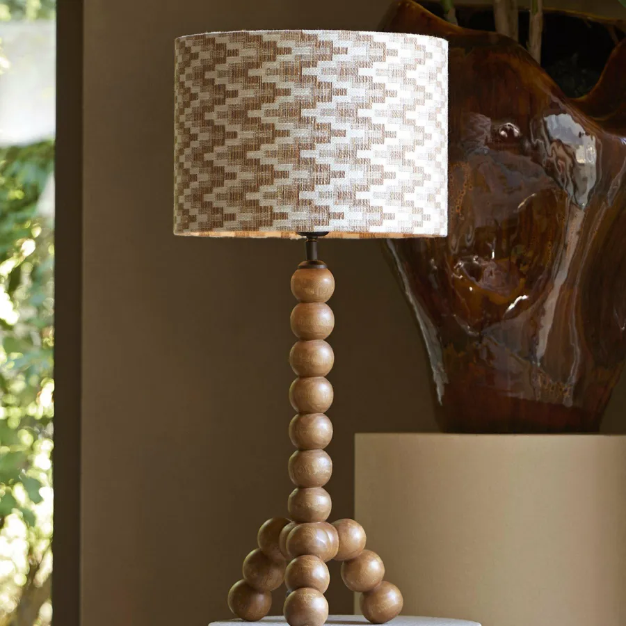 Light en Living Lampvoet 20x20x40 cm VEGLIO hout olie bruin Outlet