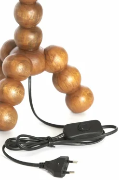 Light en Living Lampvoet 20x20x40 cm VEGLIO hout olie bruin Outlet