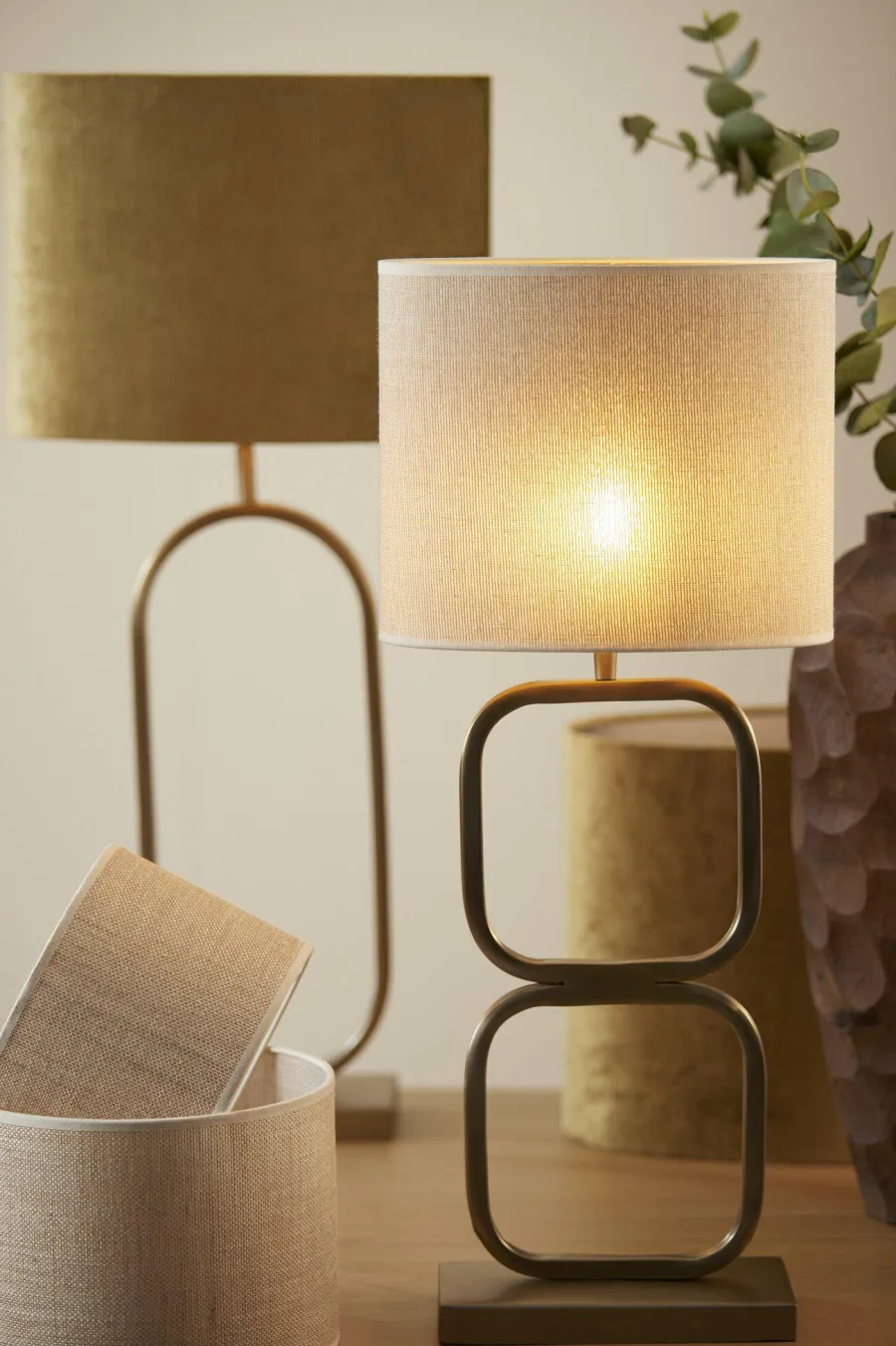 Light en Living Lampvoet 23x11,5x46 cm LUTIKA licht goud Best