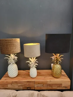 Light en Living Lampvoet 20x19x42 cm PINEAPPLE crème Clearance