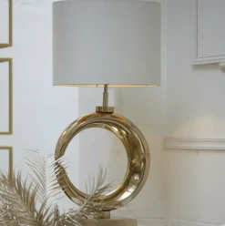 Light en Living Lampvoet 37x20x60 cm MAAN licht goud Discount