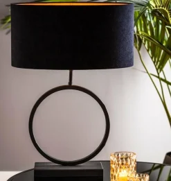 Light en Living Lampvoet LIVA mat zwart - Diverse afmetingen New