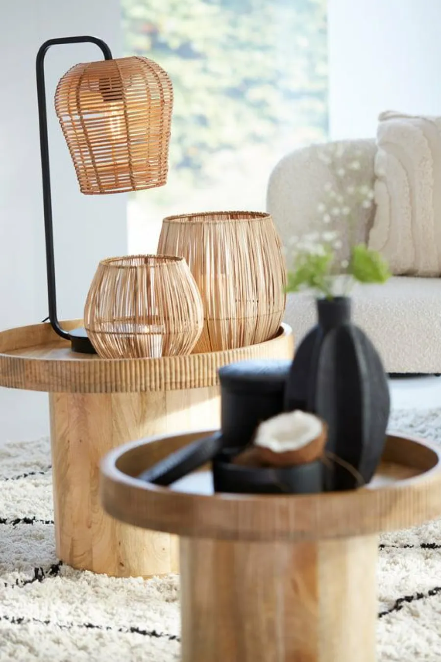 Light en Living Lampvoet 26,5x20x60 cm MARENO mat zwart Sale