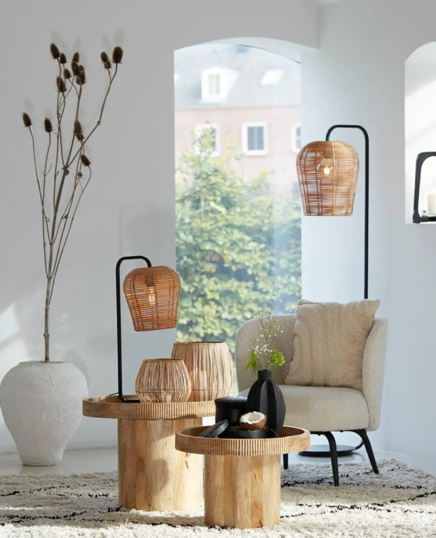 Light en Living Lampvoet 26,5x20x60 cm MARENO mat zwart Sale