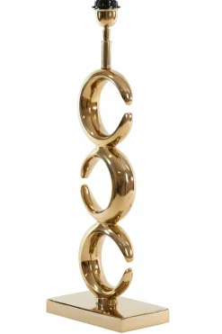 Light en Living Lampvoet 23x13x65 cm MAAN licht goud Best