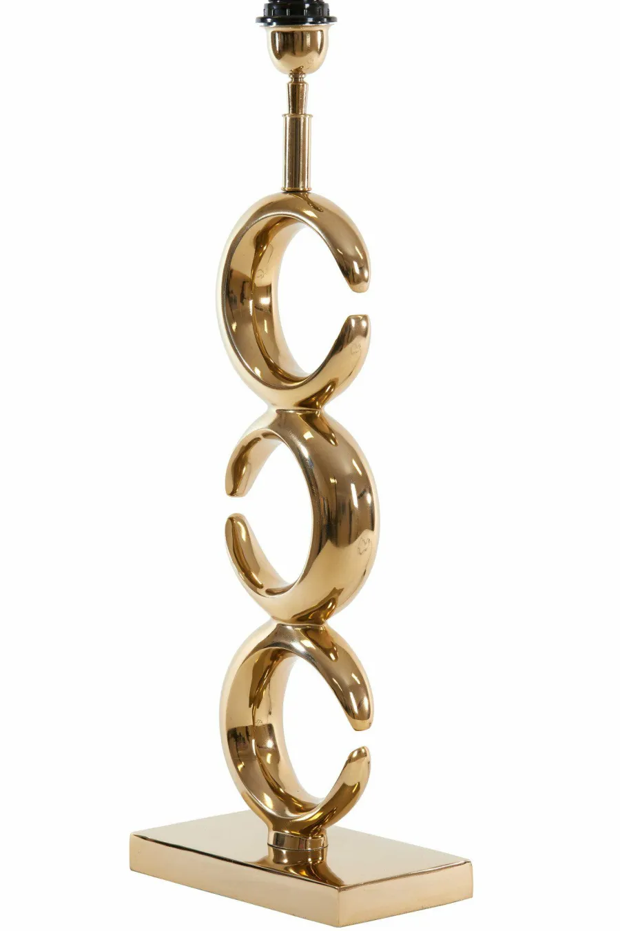 Light en Living Lampvoet 23x13x65 cm MAAN licht goud Best