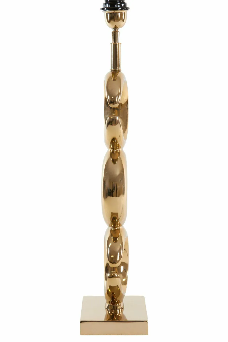 Light en Living Lampvoet 23x13x65 cm MAAN licht goud Best