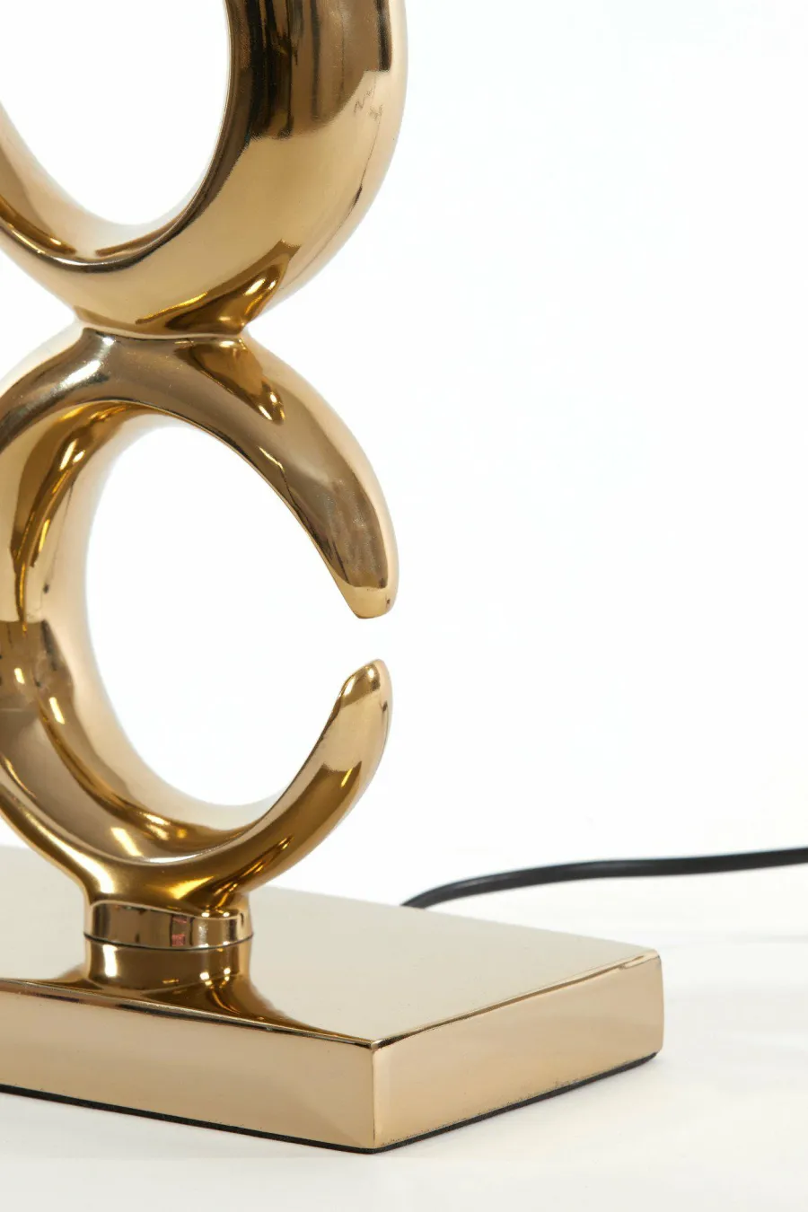 Light en Living Lampvoet 23x13x65 cm MAAN licht goud Best