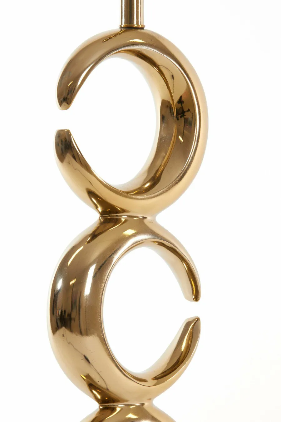 Light en Living Lampvoet 23x13x65 cm MAAN licht goud Best