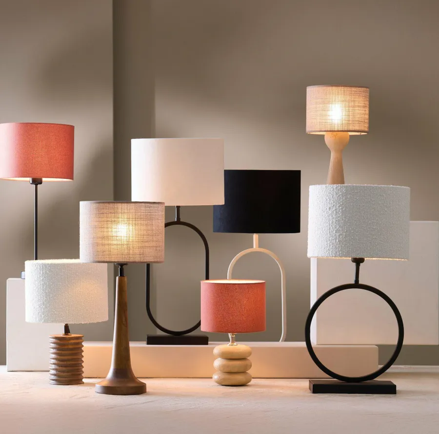 Light en Living Lampvoet Ø12x12 cm BUDONGO hout naturel Discount
