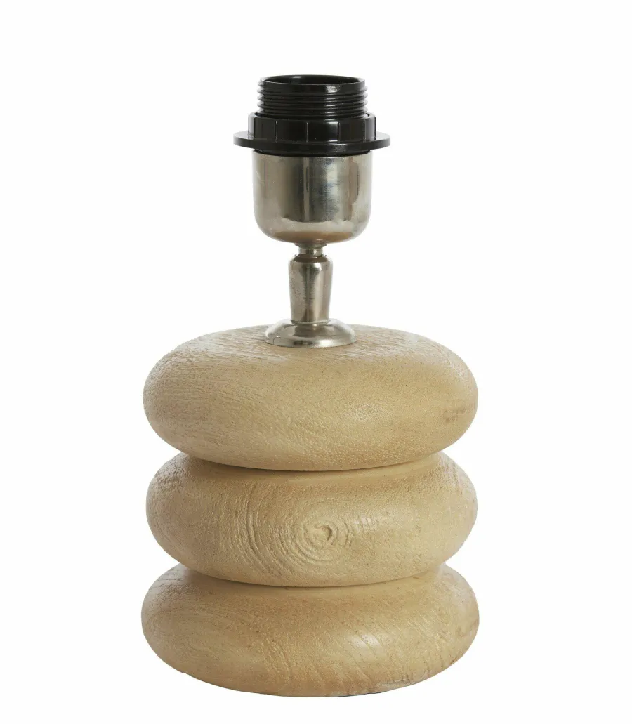 Light en Living Lampvoet Ø12x12 cm BUDONGO hout naturel Discount