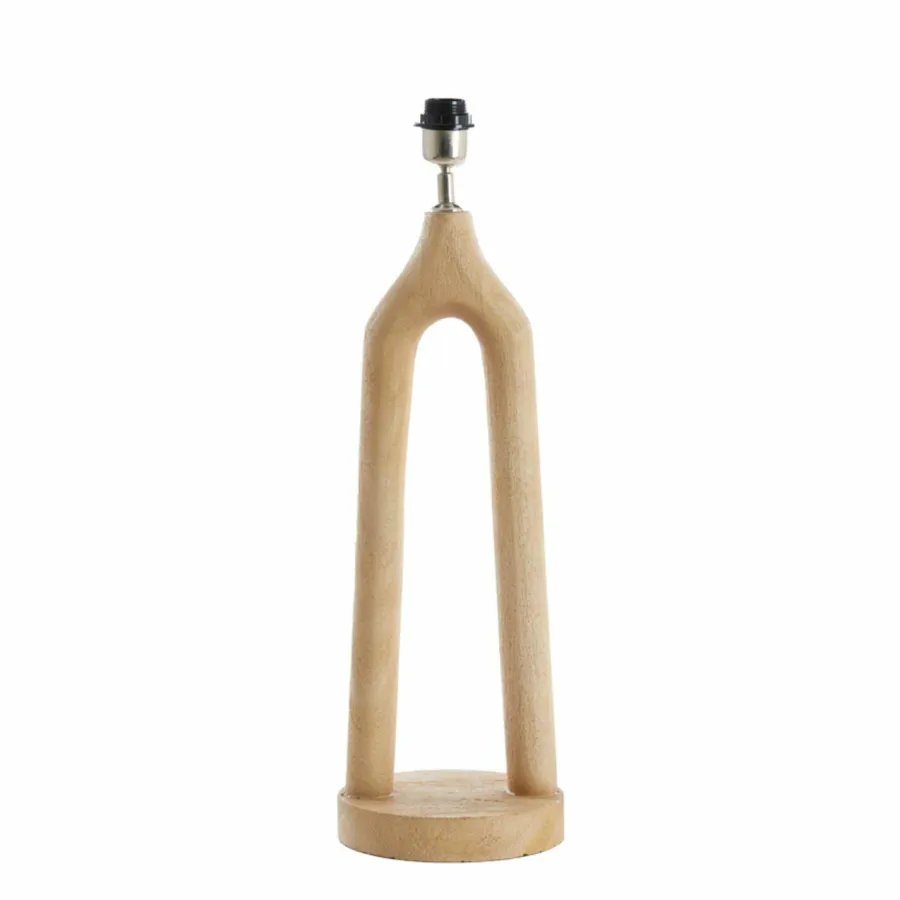 Light en Living Lampvoet Ø20x55 cm XITTA hout mat naturel New