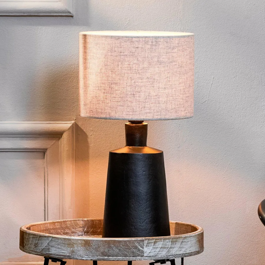 Light en Living Lampvoet 18x14x39 cm BALOE mat zwart Discount