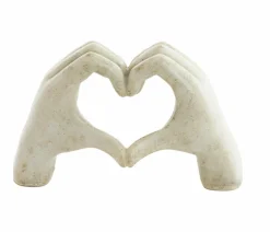 Light en Living Ornament 19x8x11,5 cm HANDS taupe grijs Hot