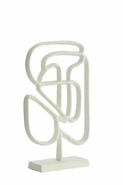 Light en Living Ornament op voet 24x8x39 cm GOLEZA crème Sale