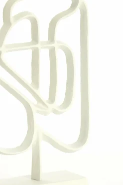 Light en Living Ornament op voet 24x8x39 cm GOLEZA crème Sale