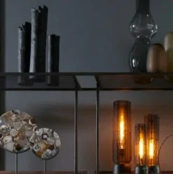 Light en Living Ornament op voet GOUYA agaat+mat zwart Hot