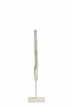 Light en Living Ornament op voet 35x12x50 cm GOUYA groen agaat+crème New