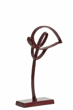 Light en Living Ornament op voet 19x8x38 cm CALLA glans bordeaux Online
