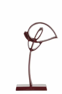 Light en Living Ornament op voet 19x8x38 cm CALLA glans bordeaux Online