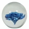 Light en Living Ornament Ø8,5x8,5 cm FLOWER glas blauw Outlet