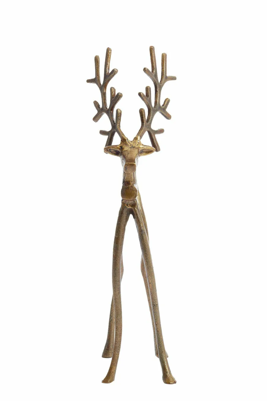 Light en Living Ornament 20.5x13x47 cm REINDEER goud Discount