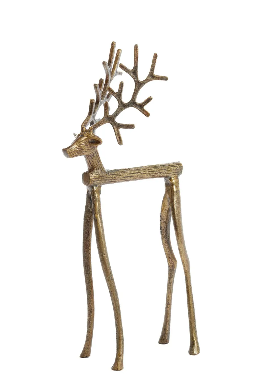 Light en Living Ornament 20.5x13x47 cm REINDEER goud Discount