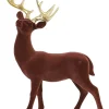 Light en Living Ornament 38x19x52 cm DEER rood Discount