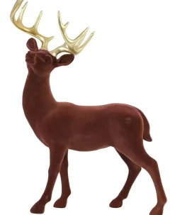 Light en Living Ornament 38x19x52 cm DEER rood Discount